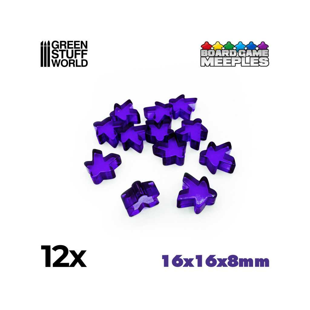 Set de 12 Meeples Transparents