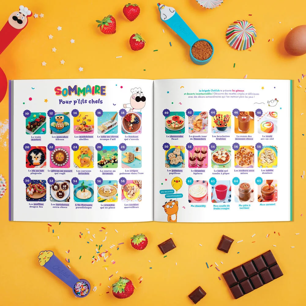 CHEFCLUB - LIVRE KIDS LES GATEAUX & DESSERTS INCONTOURNABLES