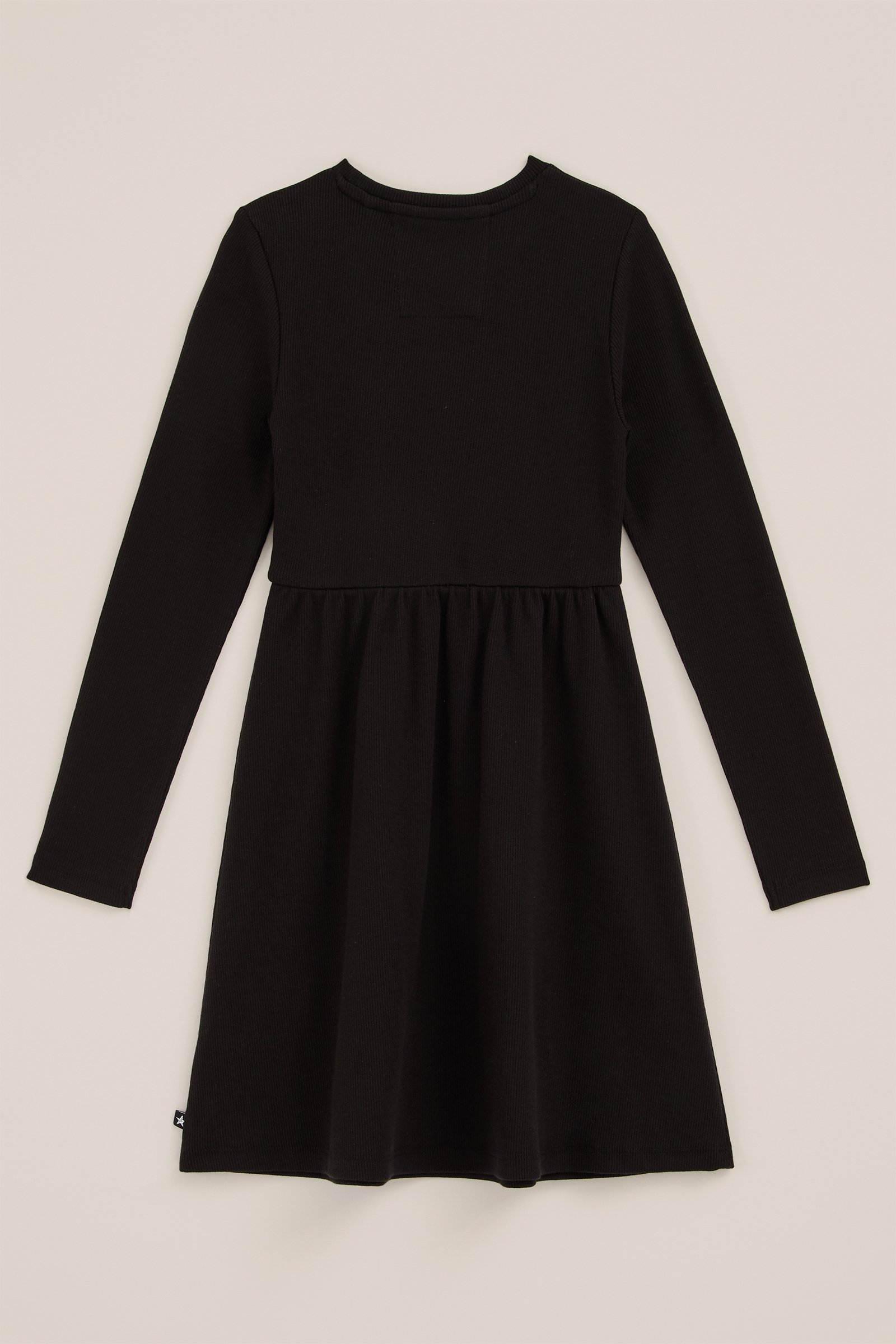 Meisjes jurk met structuur WE Fashion Zwart