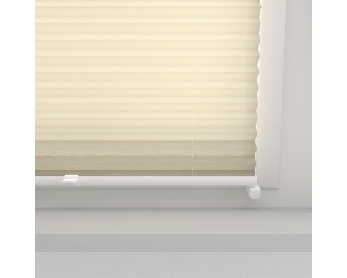 Soluna plisségordijn met zijspanning, beige 40x130 cm