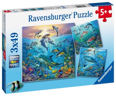 Ravensburger Puslespill Havsliv 3x49 Biter