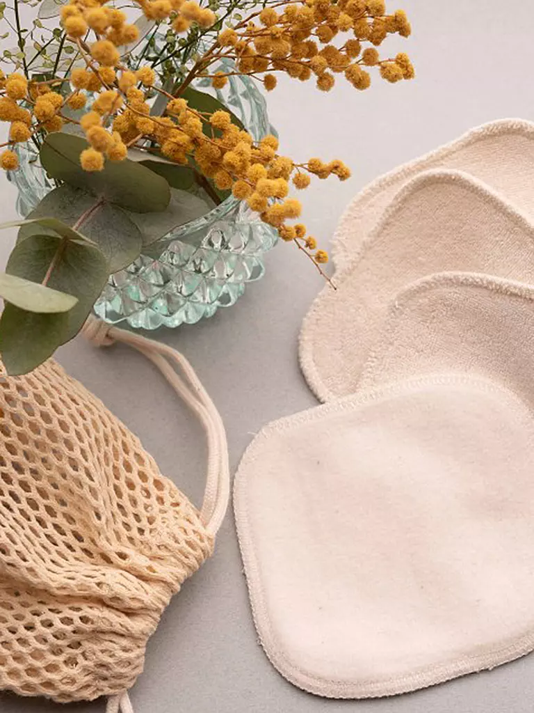 MALOU & MARIUS 5 waschbare Make Up Pads weiss