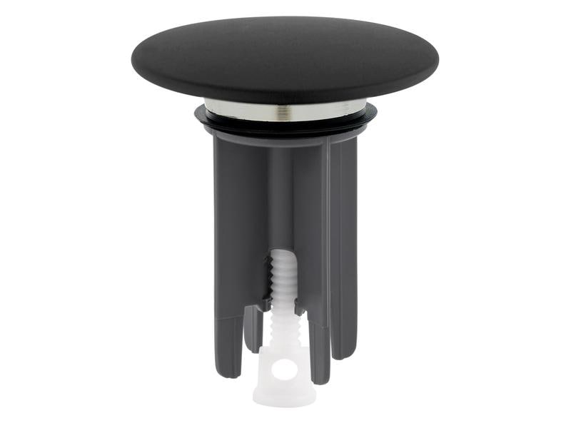 Mateu Waschbeckenstöpsel Snap Ø 63 mm, Schwarz Ventilstopfen Snap, Schwarz matt