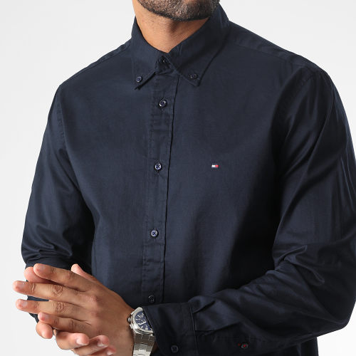 Chemise Manches Longues Core Flex Poplin 5035 Bleu Marine