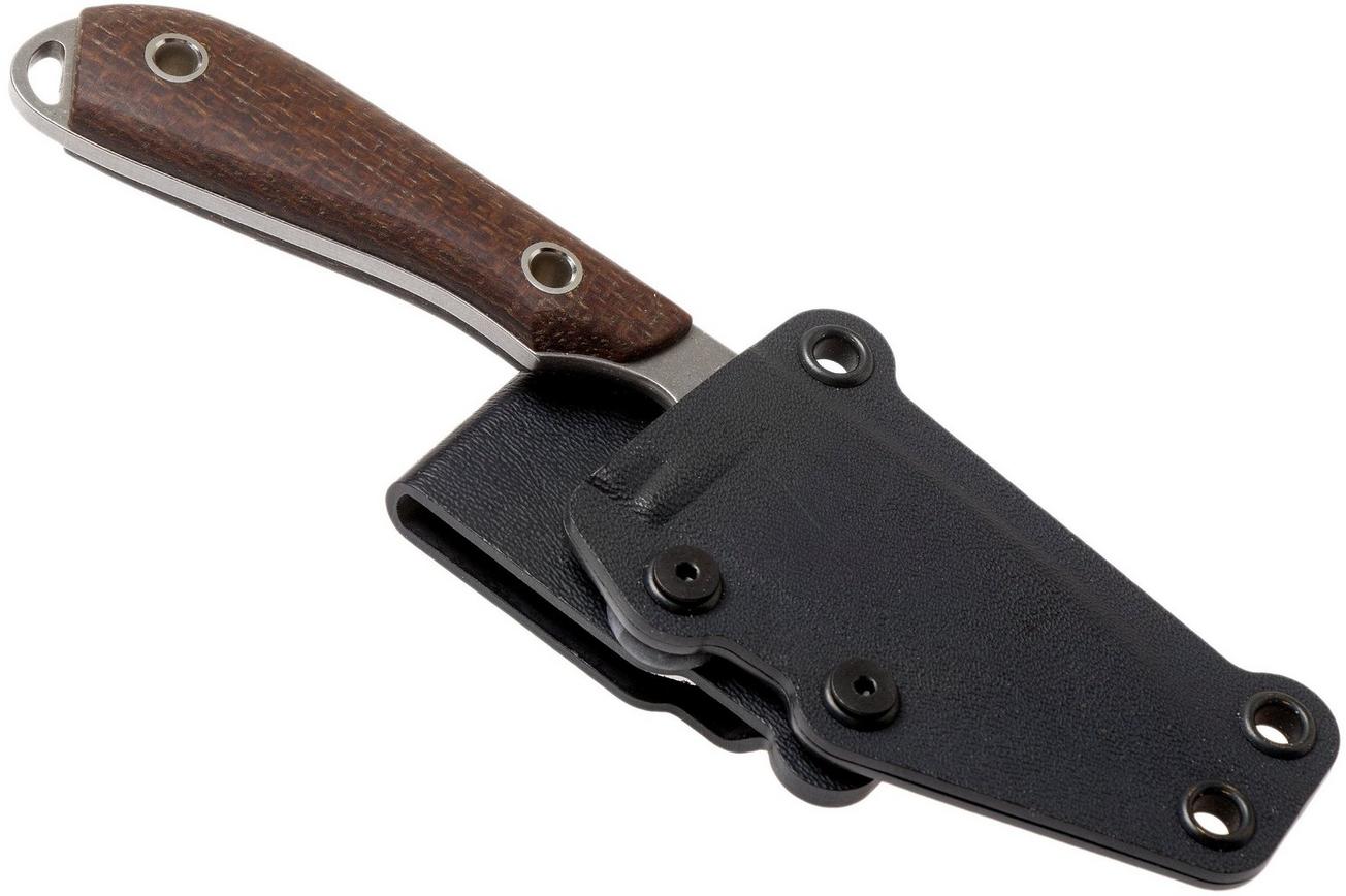White River Knives M1 Natural Burlap Micarta vaststaand mes, Kydex schede