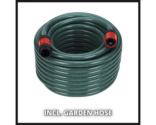 Einhell GC-GP 6538 tuinpompset inclusief 4m zuigslang, 20m tuinslang en tuinsproeier