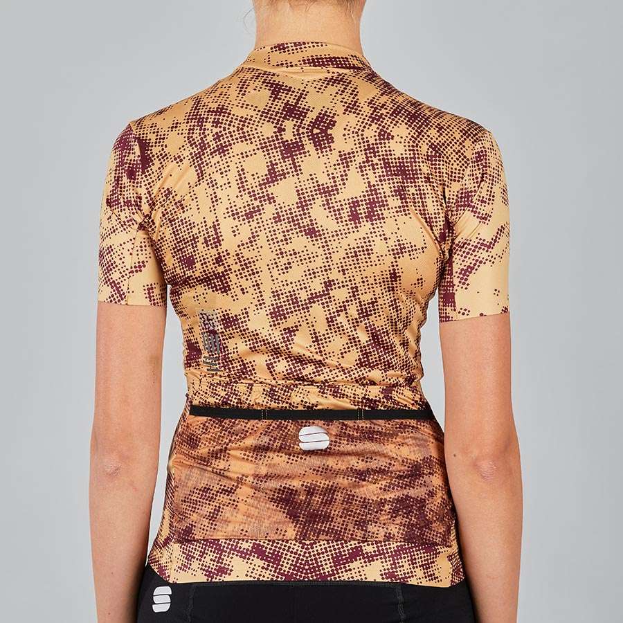 Sportful Escape Supergiara Fietsshirt Korte Mouwen Goud Dames