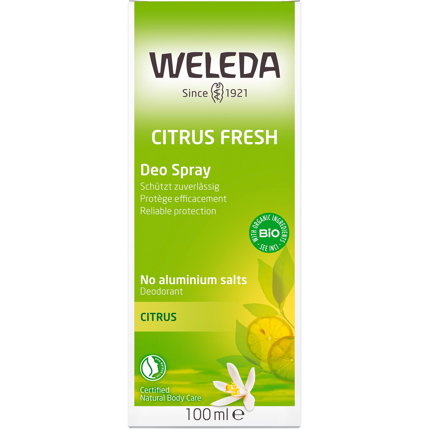 Weleda Deo Spray Citrus Fresh - zuverlässige, natürliche Wirkung ohne Aluminiumsalze