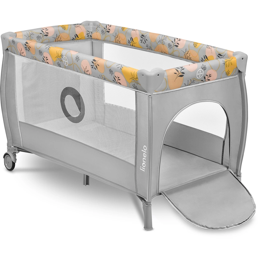 lionelo Reisebett Stefi Plus Pink Yellow