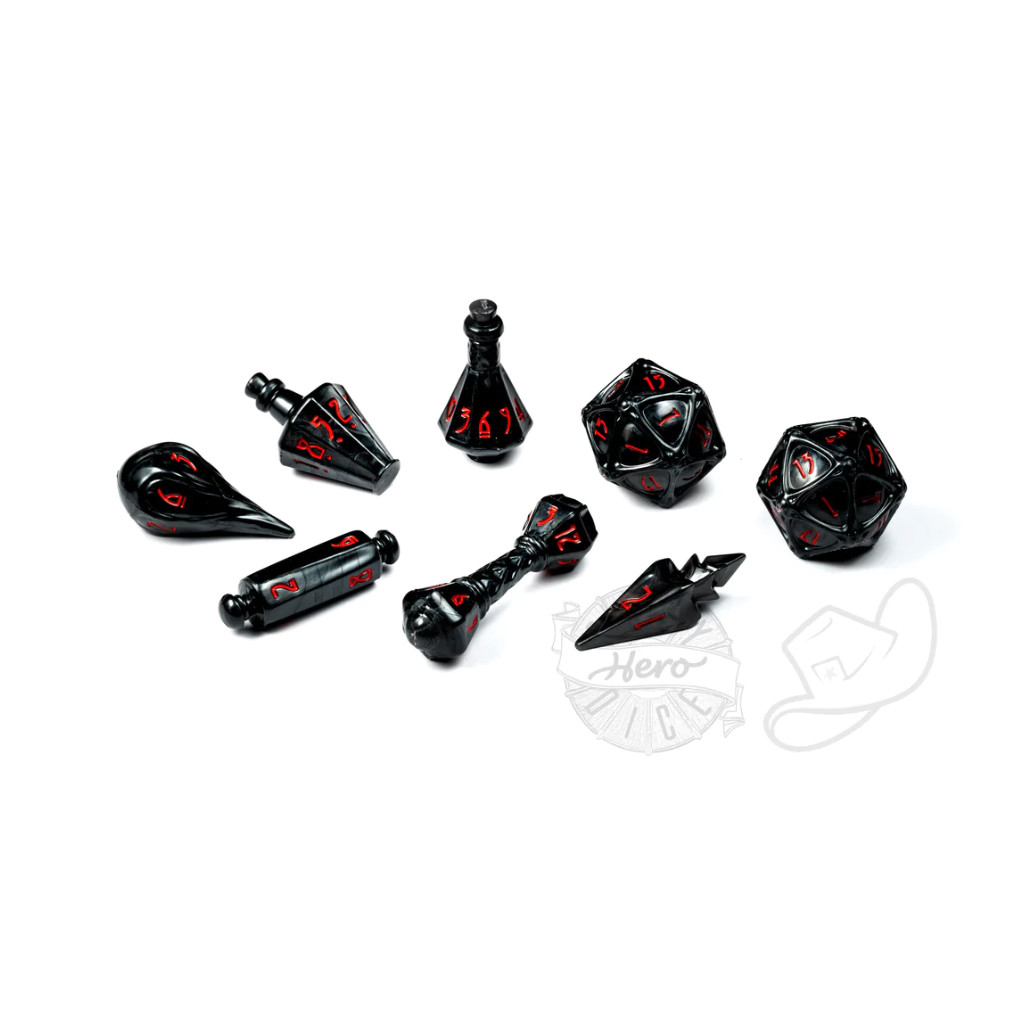 Set de 8 Dés JDR Polyhero Dice : Wizard