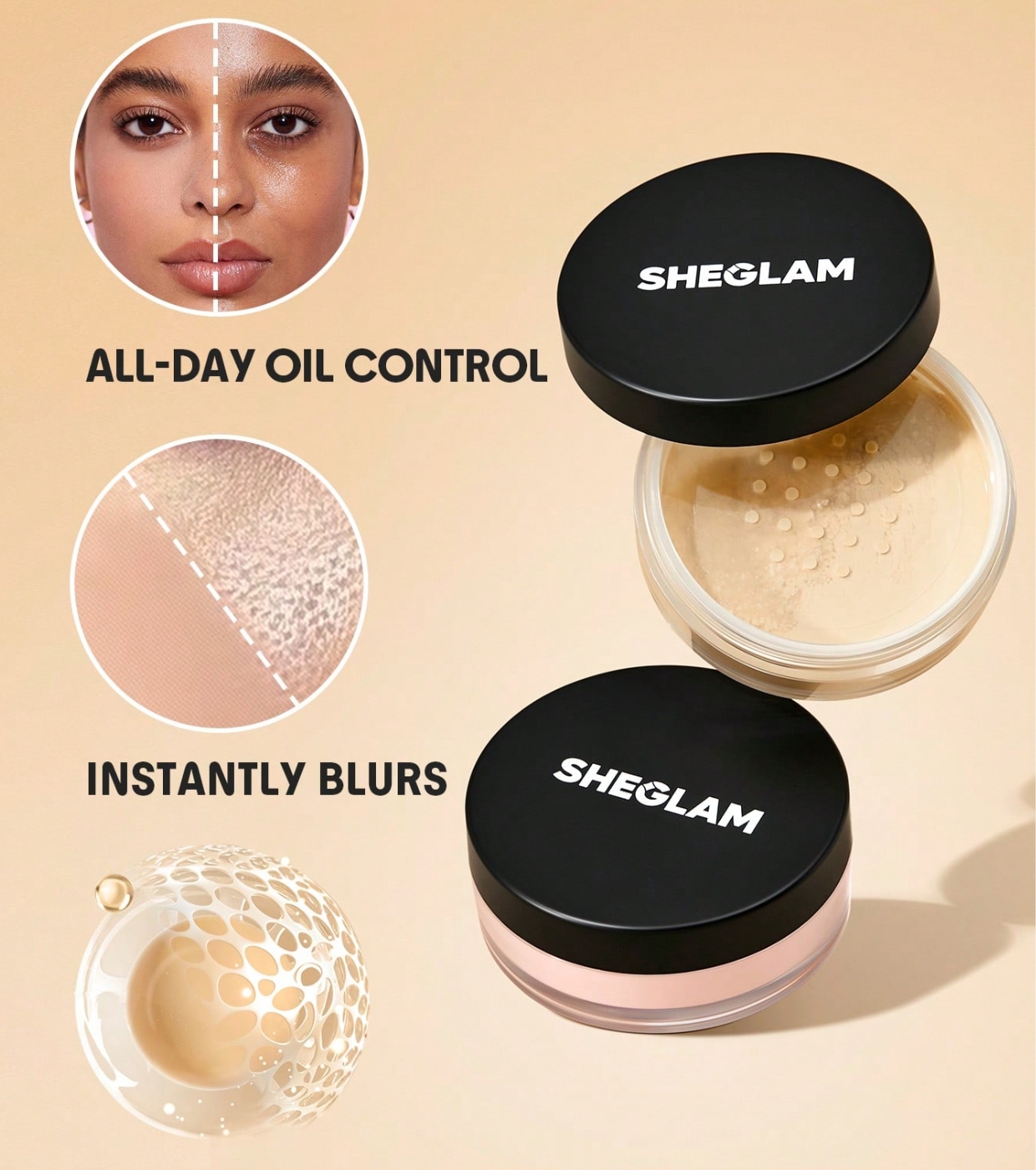 SHEGLAM - Pó Fixador Baked Glow - Banana