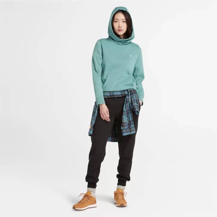 Pantalon de survêtement à envers brossé pour femme en noir