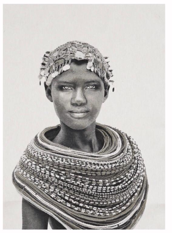 Schilderij Samburu girl 185x115 cm