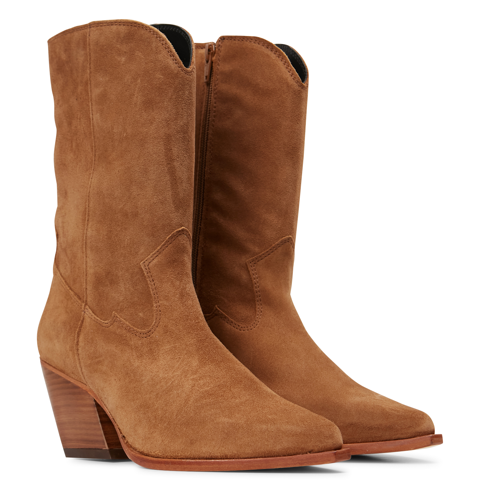 CAZILDA - Bottines en cuir | Marron