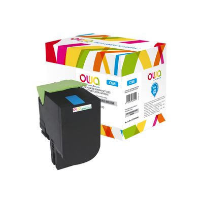 Cartouche laser compatible Lexmark 802H - cyan - Owa K15810OW