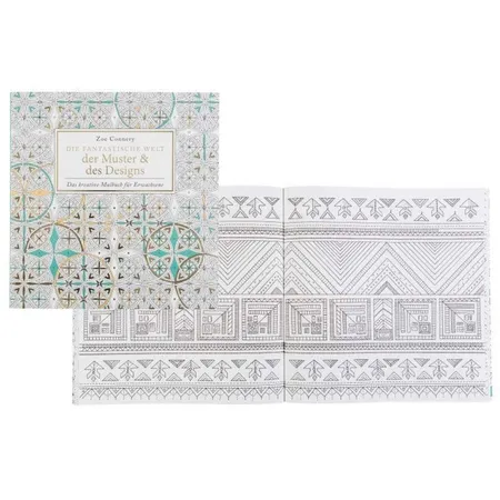 Idena Malbuch Muster & Designs, 80 Seiten