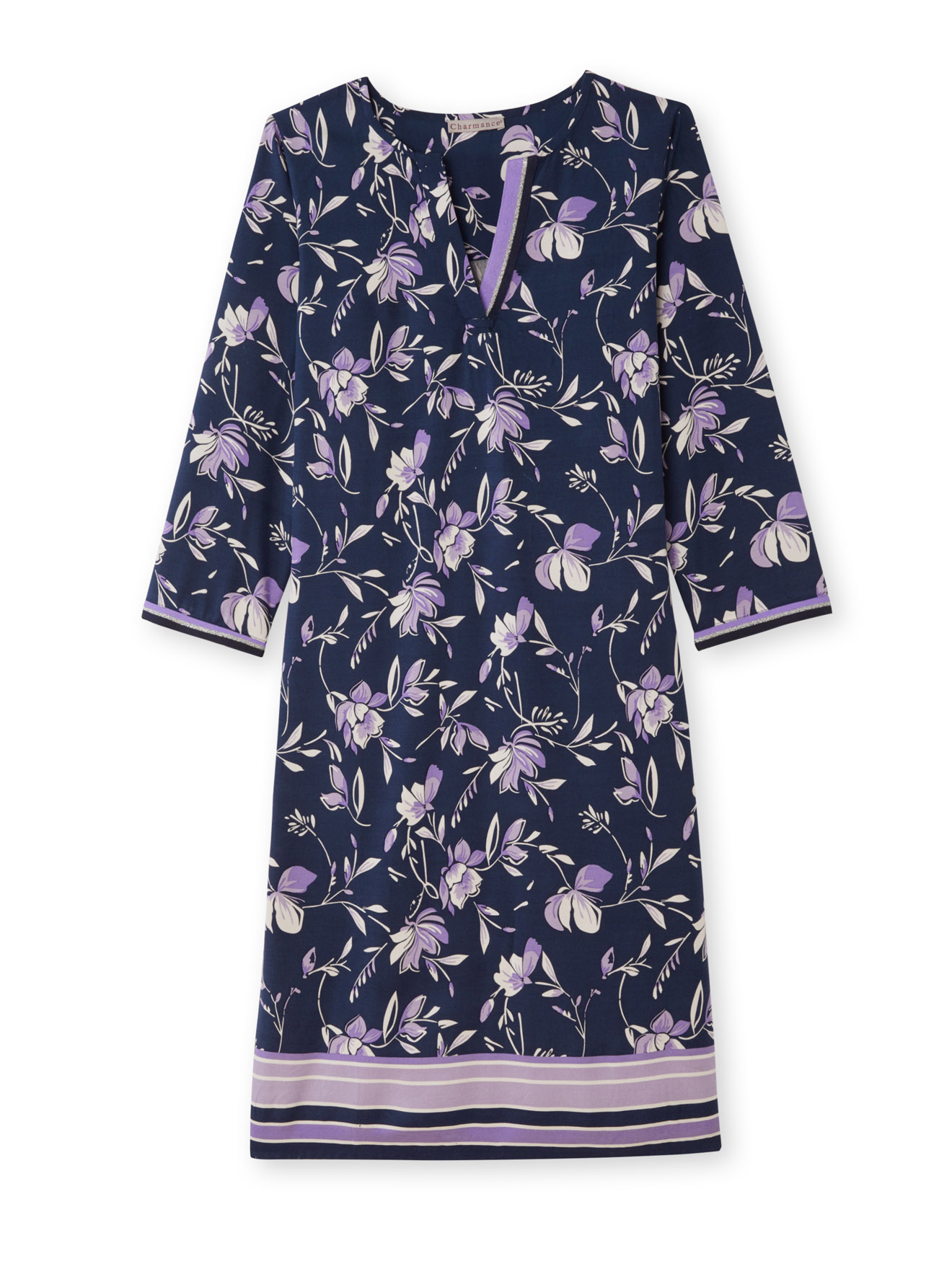Robe fluide manches 3/4