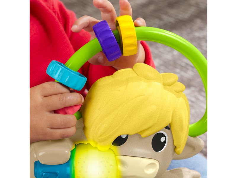 Fisher-Price Beat Bande ABC DJ-Yak Taylor -FR- Interaktives Yak-Lernspielzeug mit über 115 lustigen Liedern, Geräuschen und Sätzen