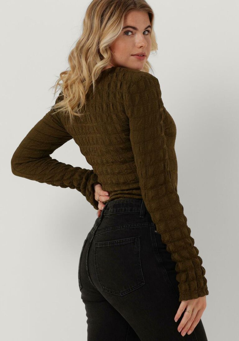 GESTUZ groene gestuz blouse alleny blouse