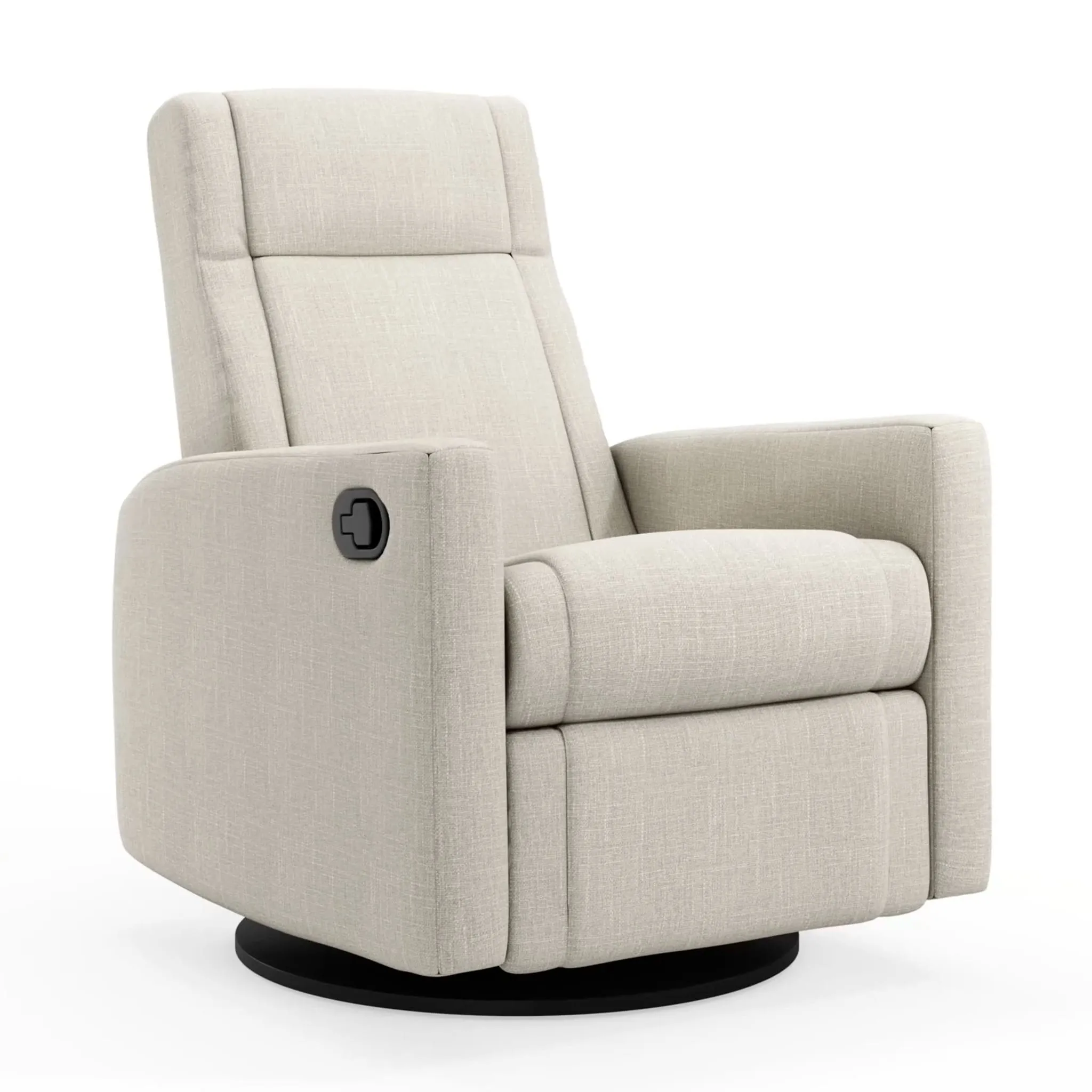 Jaymar BB Fauteuil Berçant et Pivotant Nelly - Nubia Ivoire  Noir