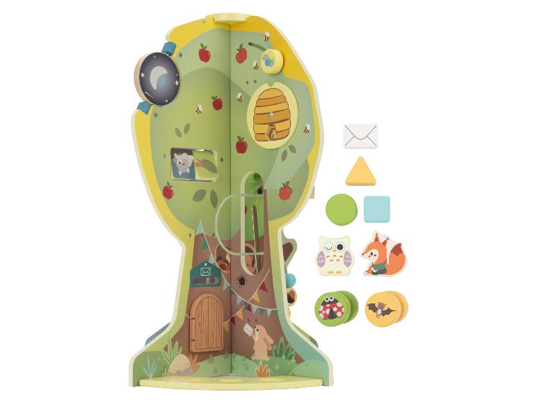 Houten motoriekboom of speeltafel