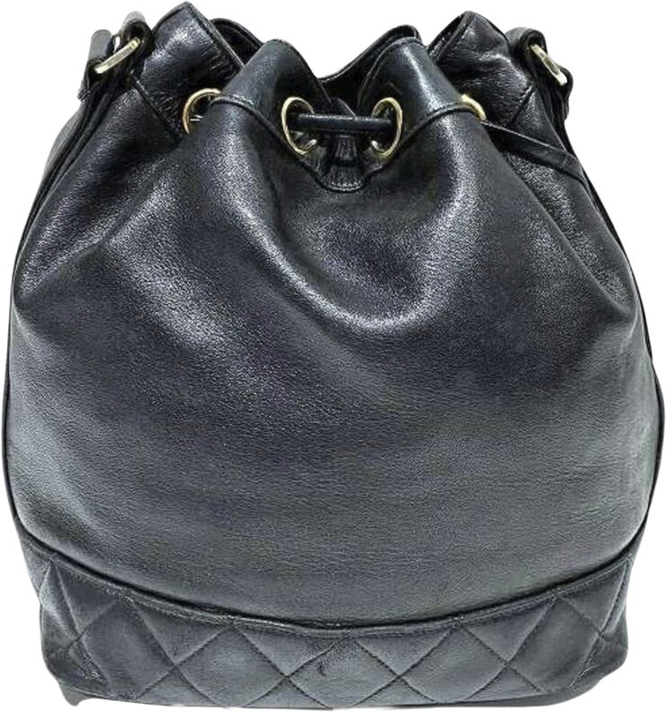 Chanel Vintage Chanel Shoulder Bag Black