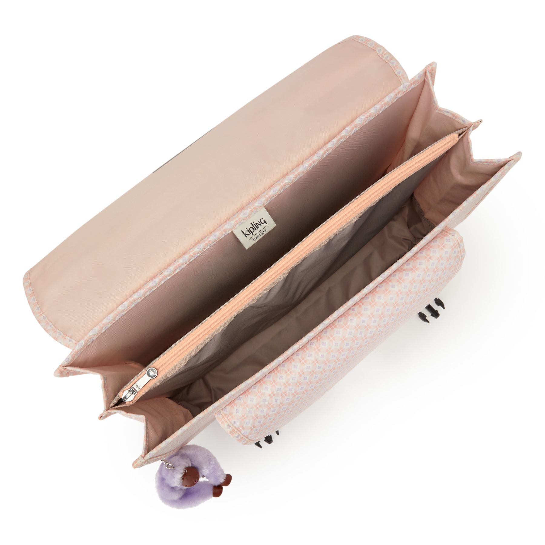 PREPPY Sac D’école Medium Avec Housse Contre La Pluie Fluo - Girly Tile Prt