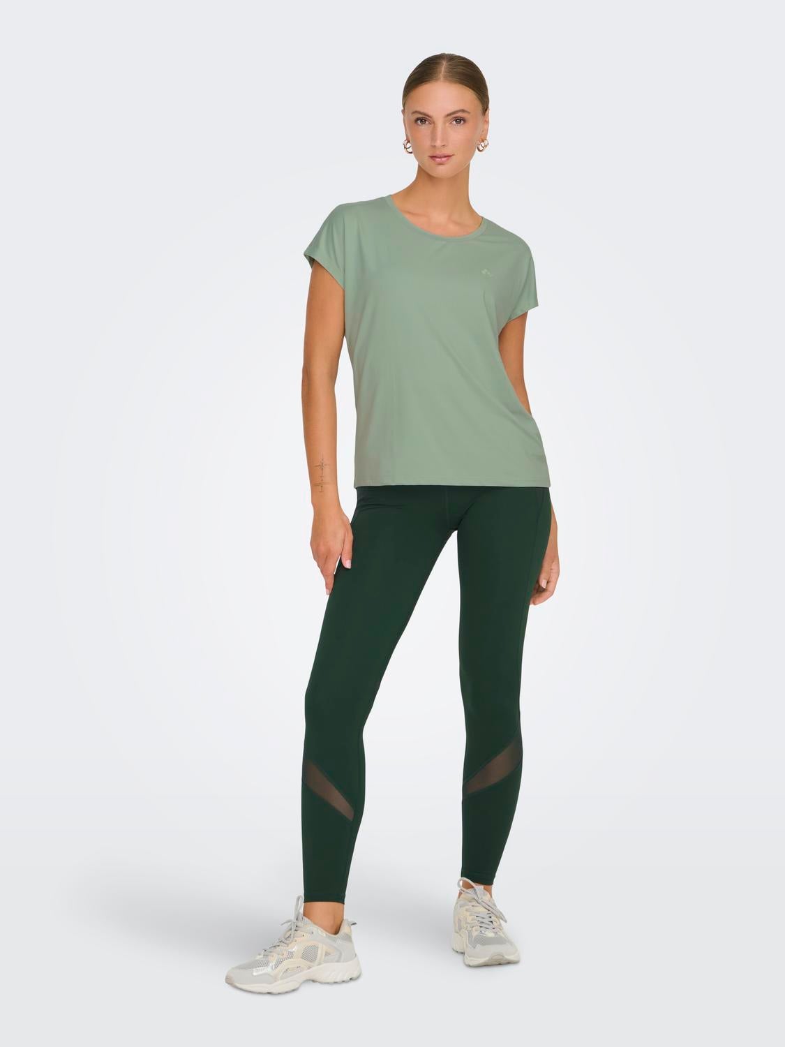 ONPAUBREE T-shirt Aqua Gray
