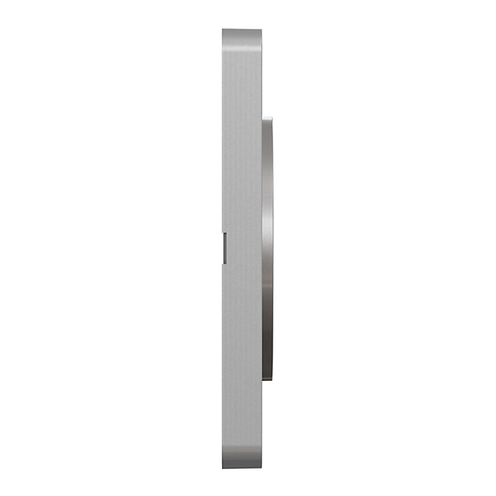 Plaque de finition simple Schneider Electric Odace Touch wengué liseré aluminium