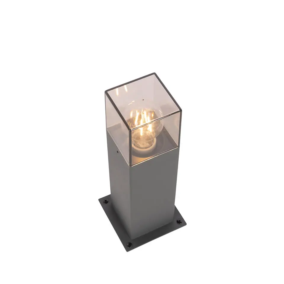 Qazqa staande buitenlampen denmark grijs e27