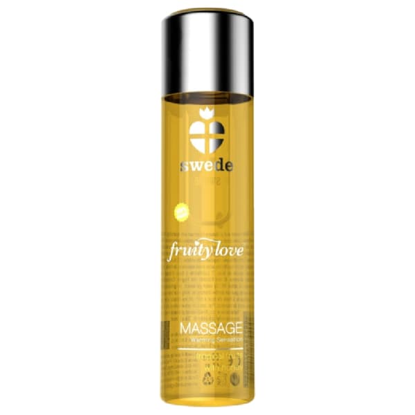 Svenske - Fruktig Kjærlighet Varmende Effekt Massasjeolje Tropisk Fruktig Med Honning 120 Ml.