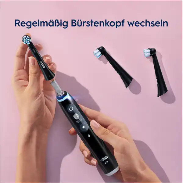 Aufsteckbürsten iO Sanfte Reinigung Black