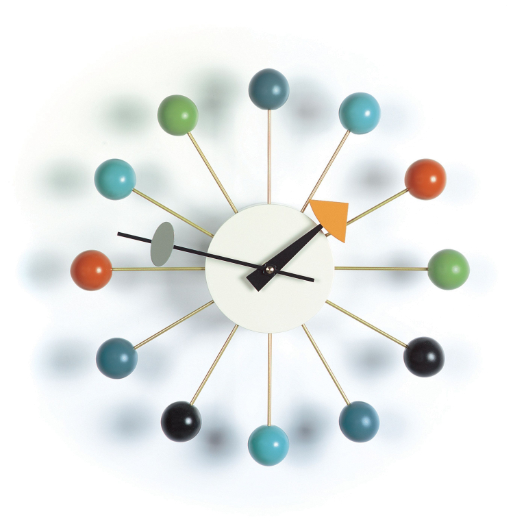 Vitra Ball Clock klok Ø33 naturel
