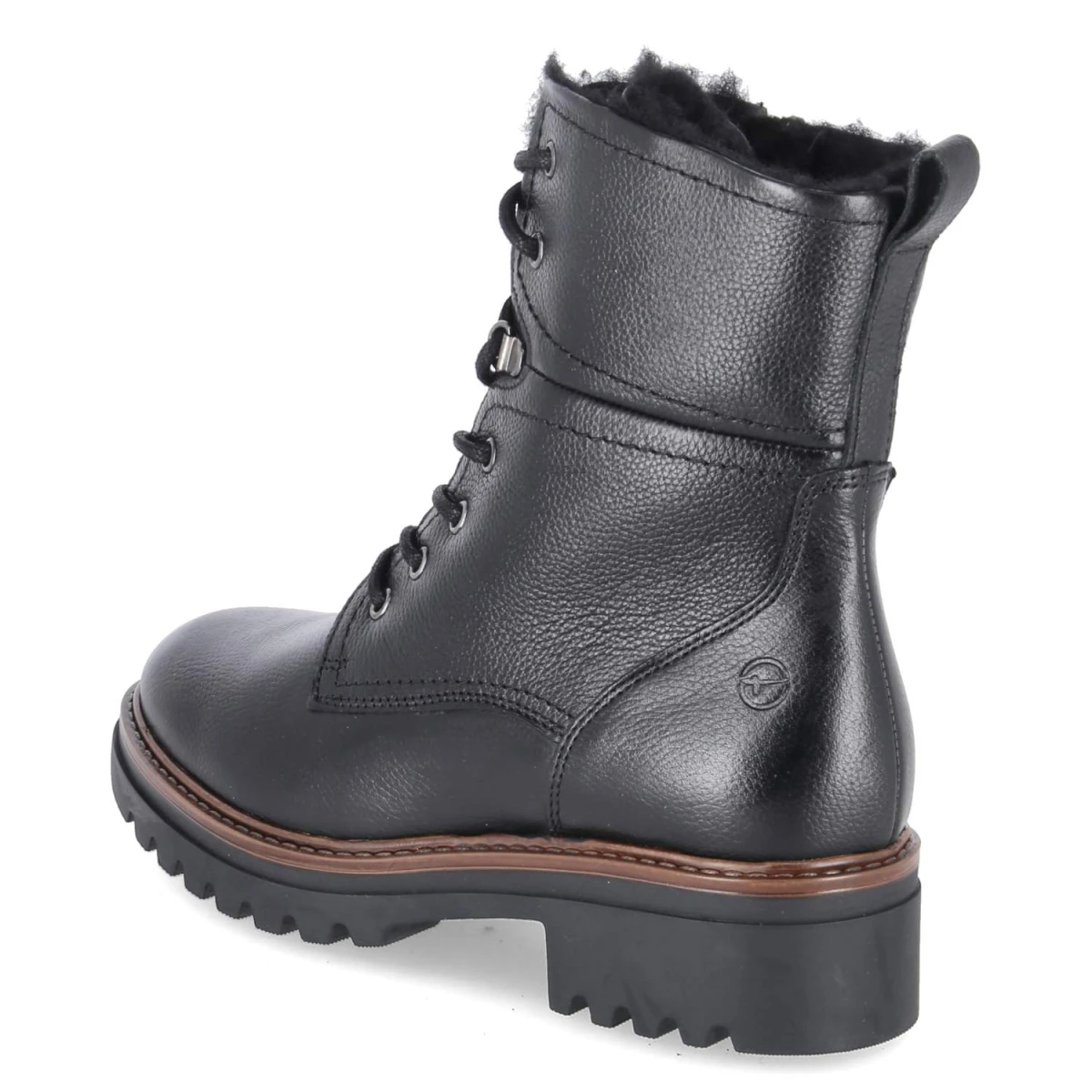 TamarisWinterschnürstiefeletten - BLACK LEATHER
