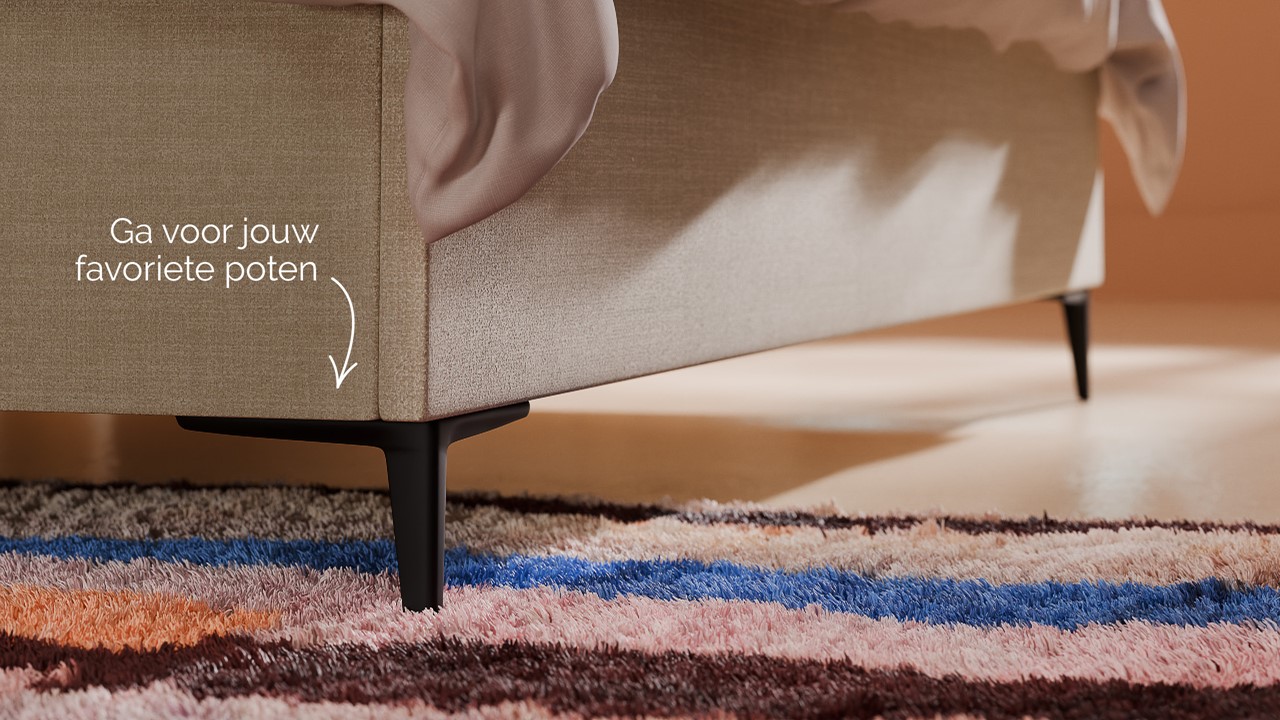 Opbergbed Morgan - Pure touch natural