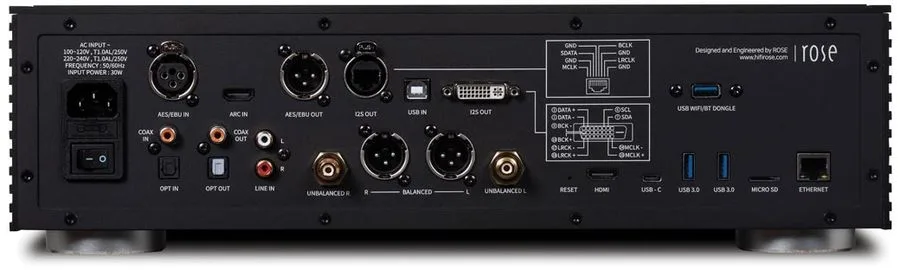 Rose RS150B Noir Lecteurs réseau audio