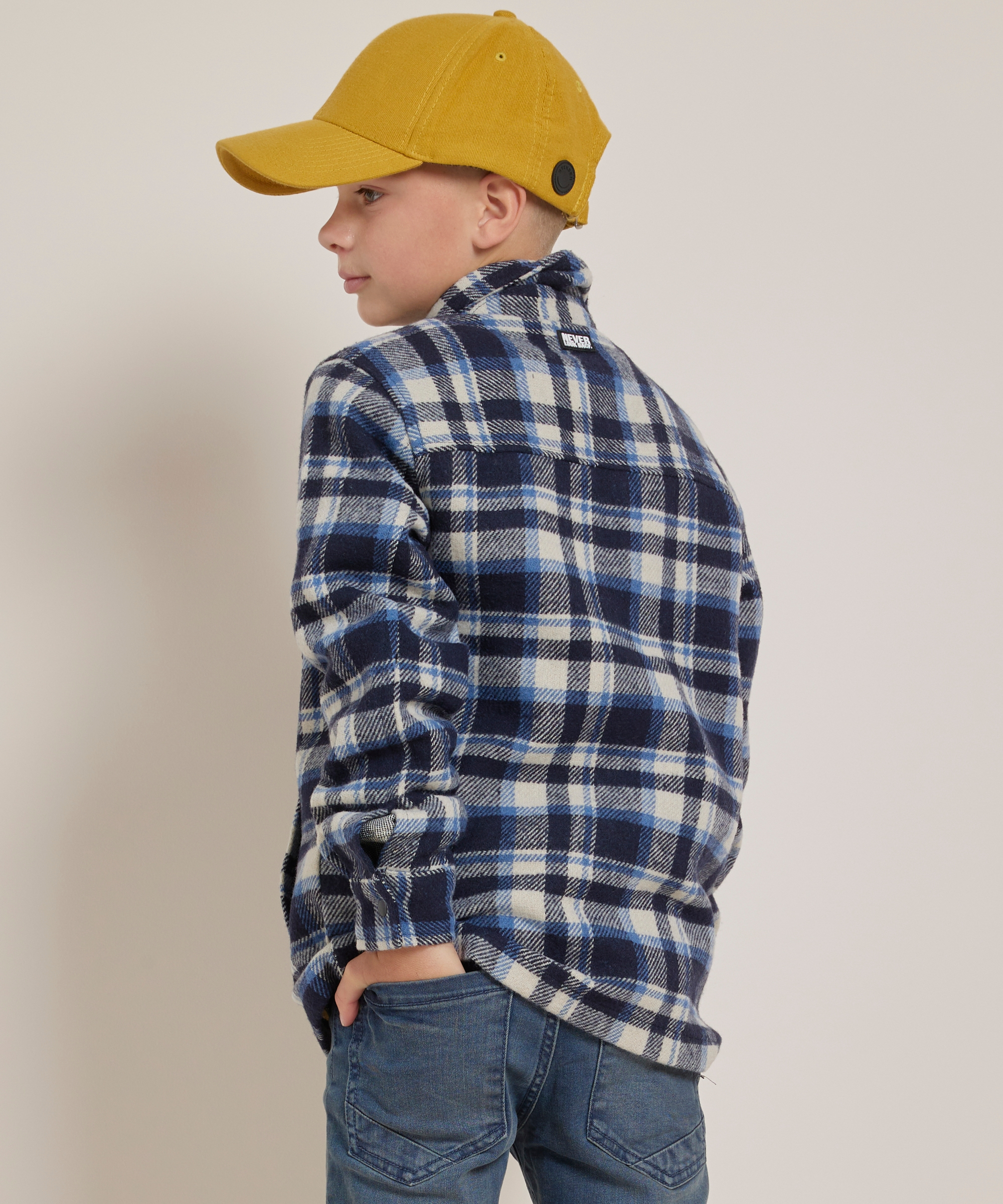 overshirt met ruitjes dessin