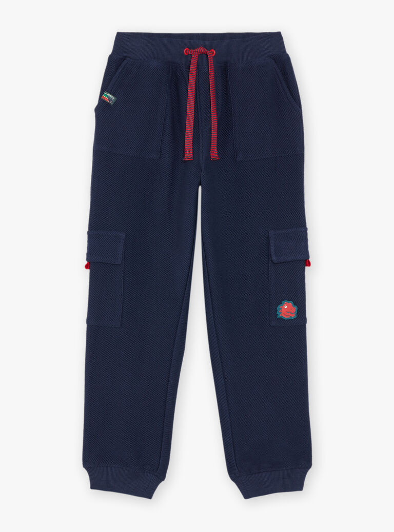 Pantalon cargo bleu marine