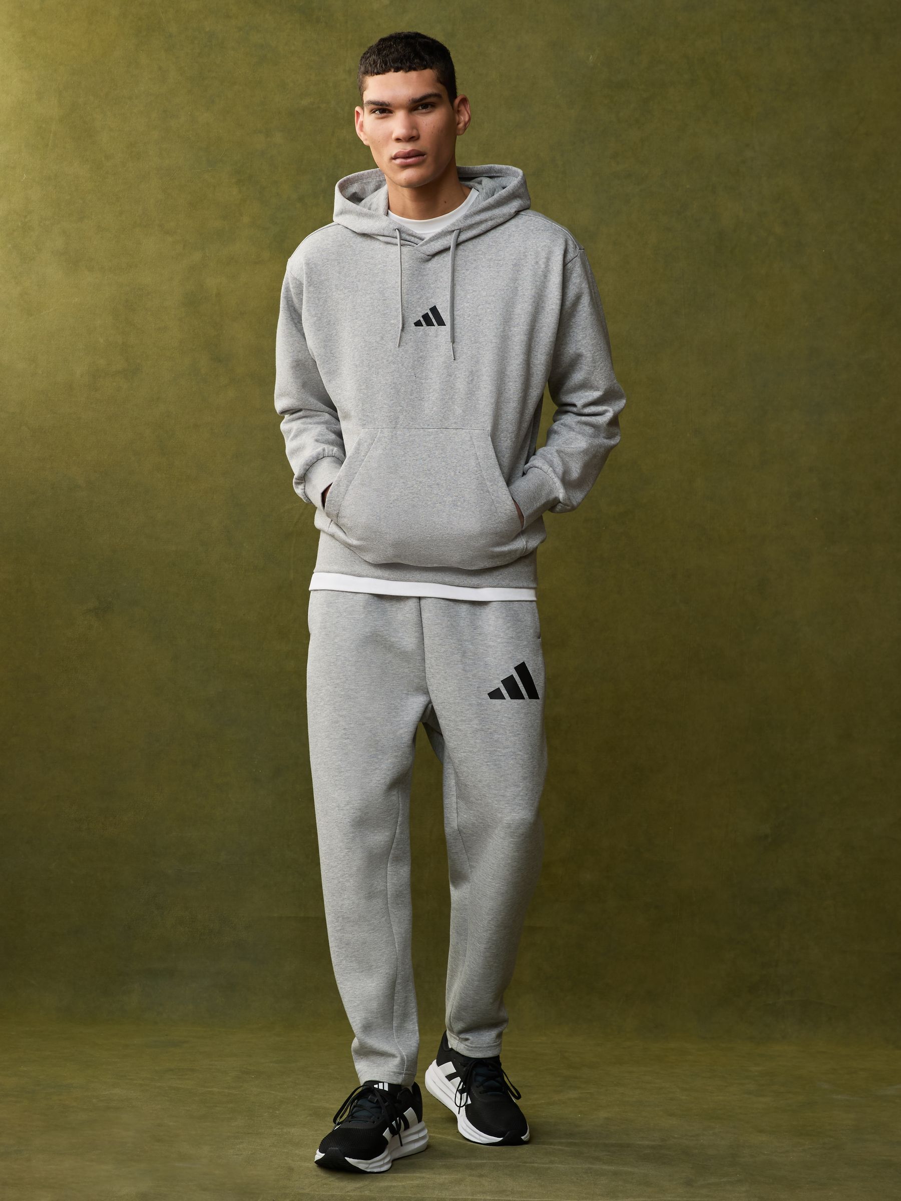 Lichtgrijs - adidas hoodie