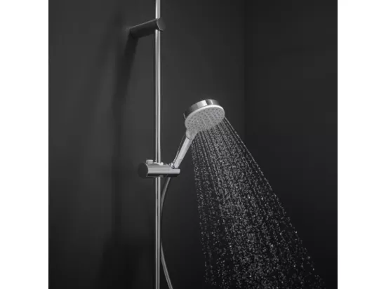 Pommeau de douche HANSGROHE Crometta EcoSmart 2 jets blanc/chromé