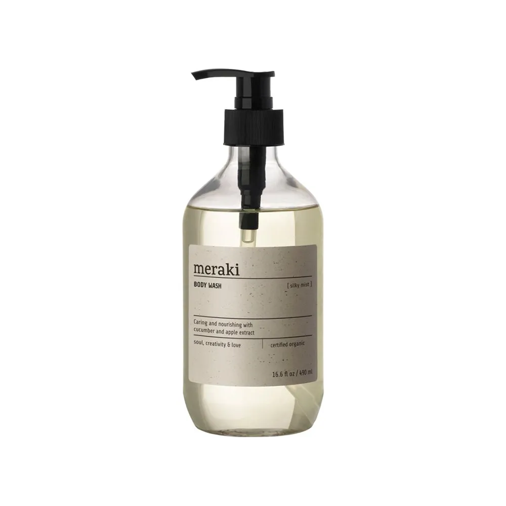 Meraki Body Wash, Silky Mist - 490 ml