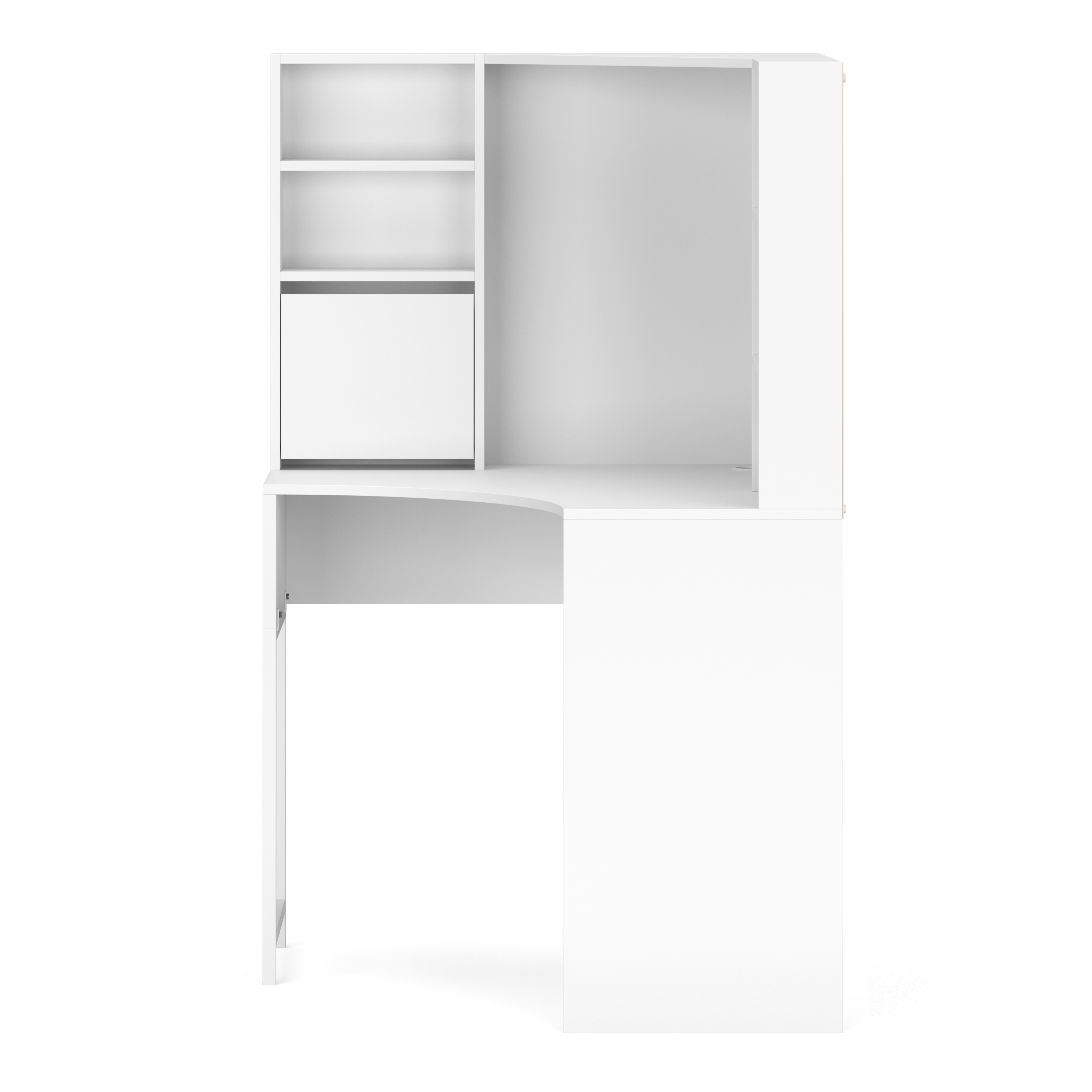 Eckschreibtisch EMIL 85 x 85 x 142 cm weiss