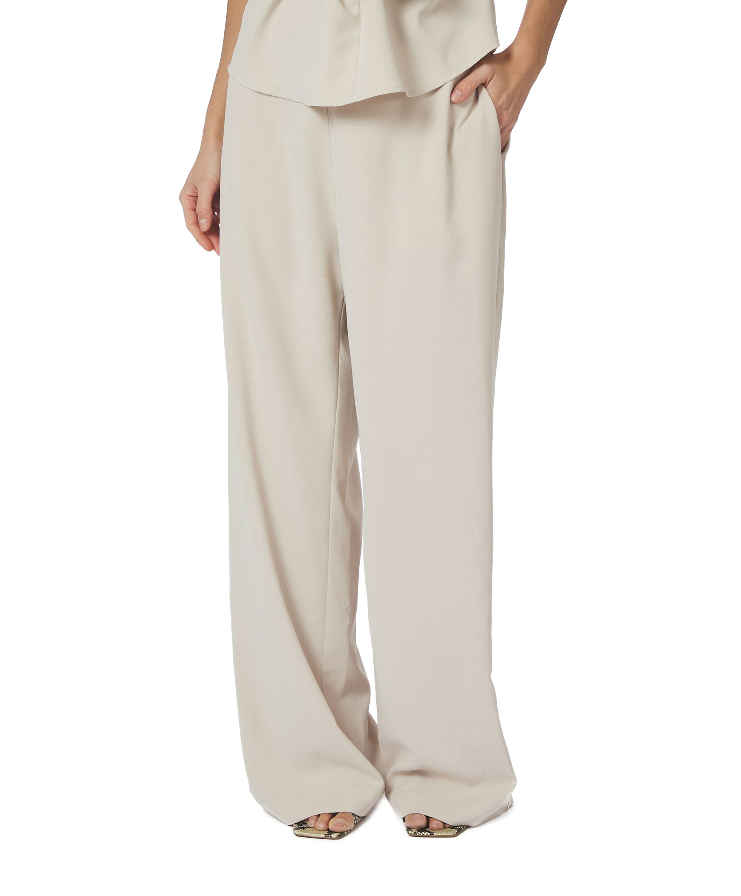 Neo Noir Lunet Crepe dames broek ecru