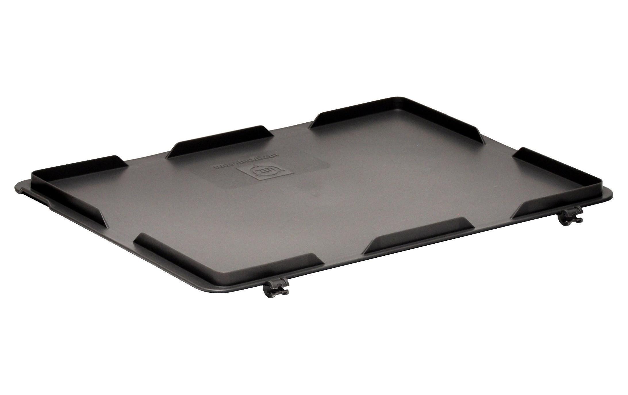 Scharnierdeckel RAKO für Stapelbox 400x300mmMit Schnappverschlüssen, 1 Stück, dunkelgrau