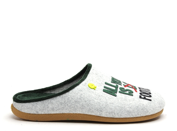 Hot potatoes chaussons homme kolssas gris