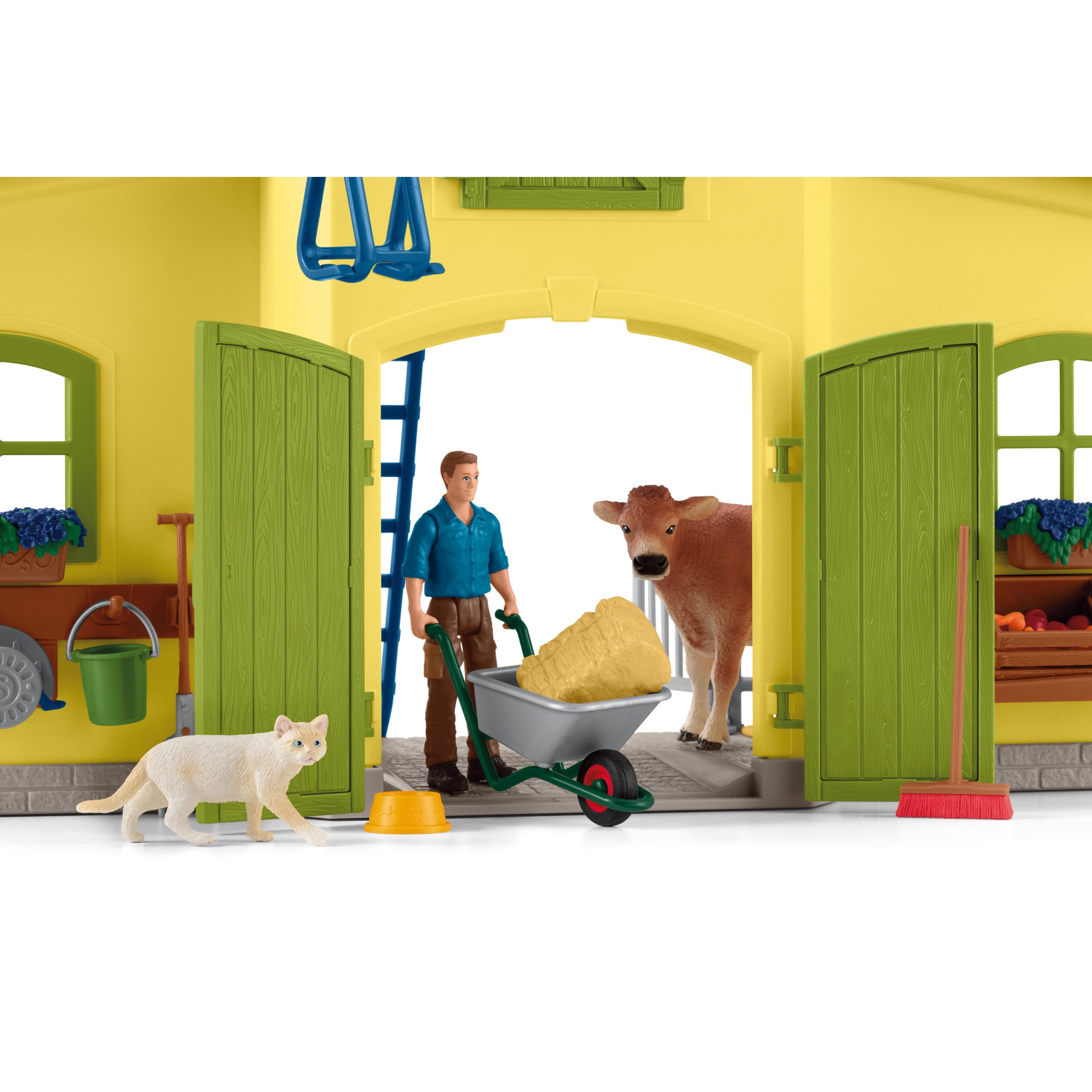 Schleich Spielfigur Farm World Großer Stall