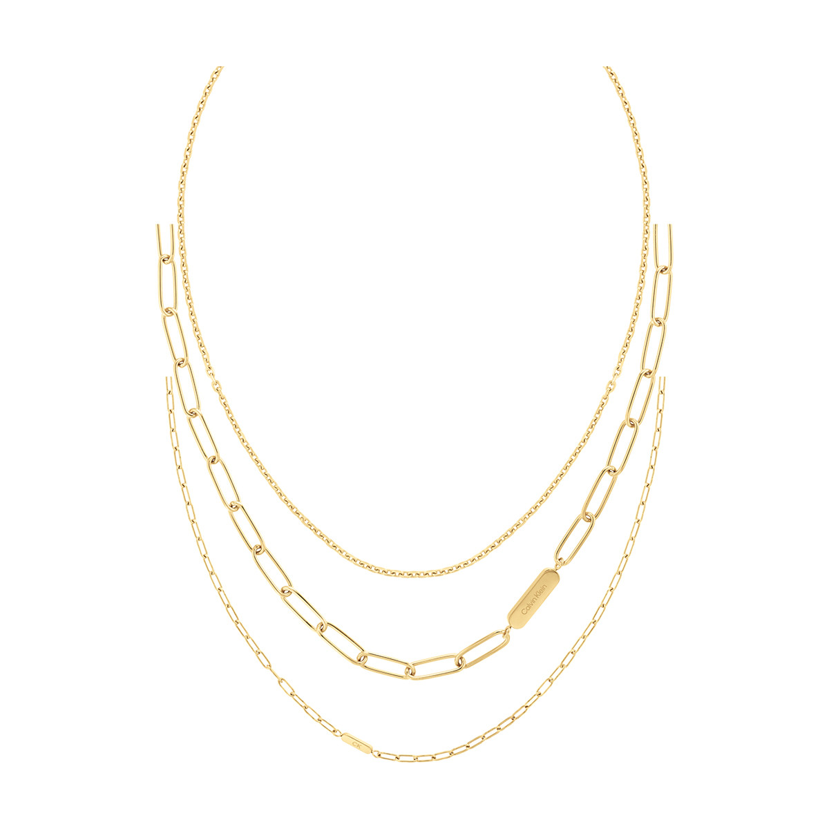 Collier CALVIN KLEIN acier doré