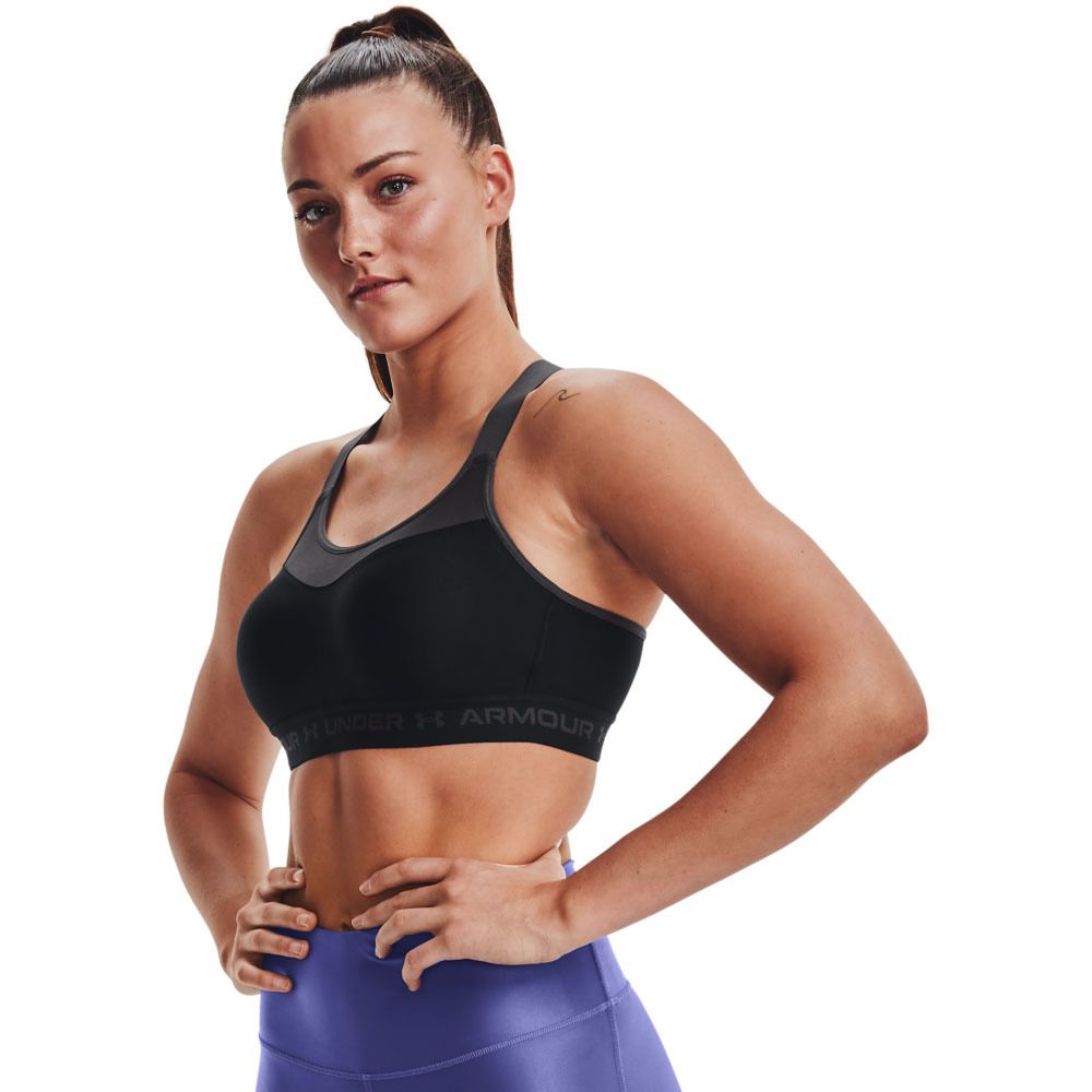 Under Armour CROSSBACK HIGH - Brassière Femme noir