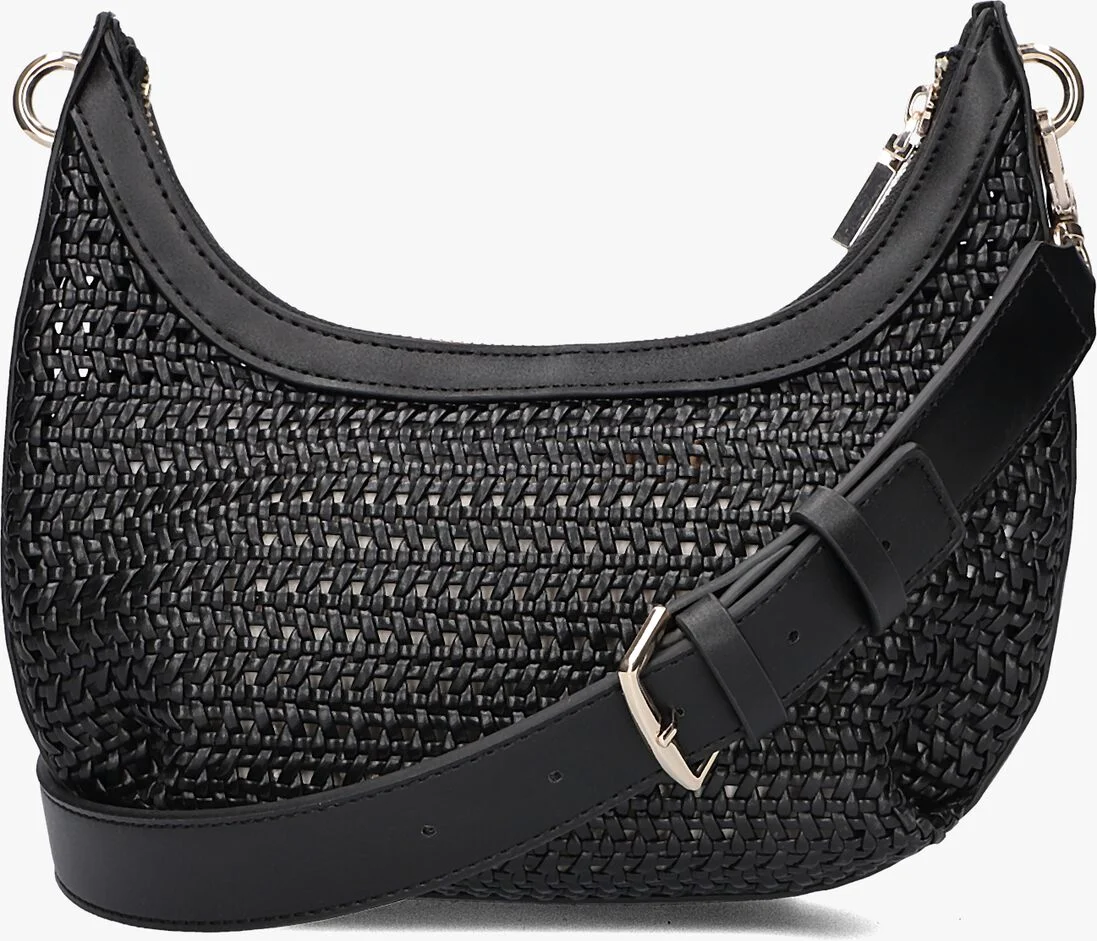 GUESS zwarte guess schoudertas emelda crossbody top zip