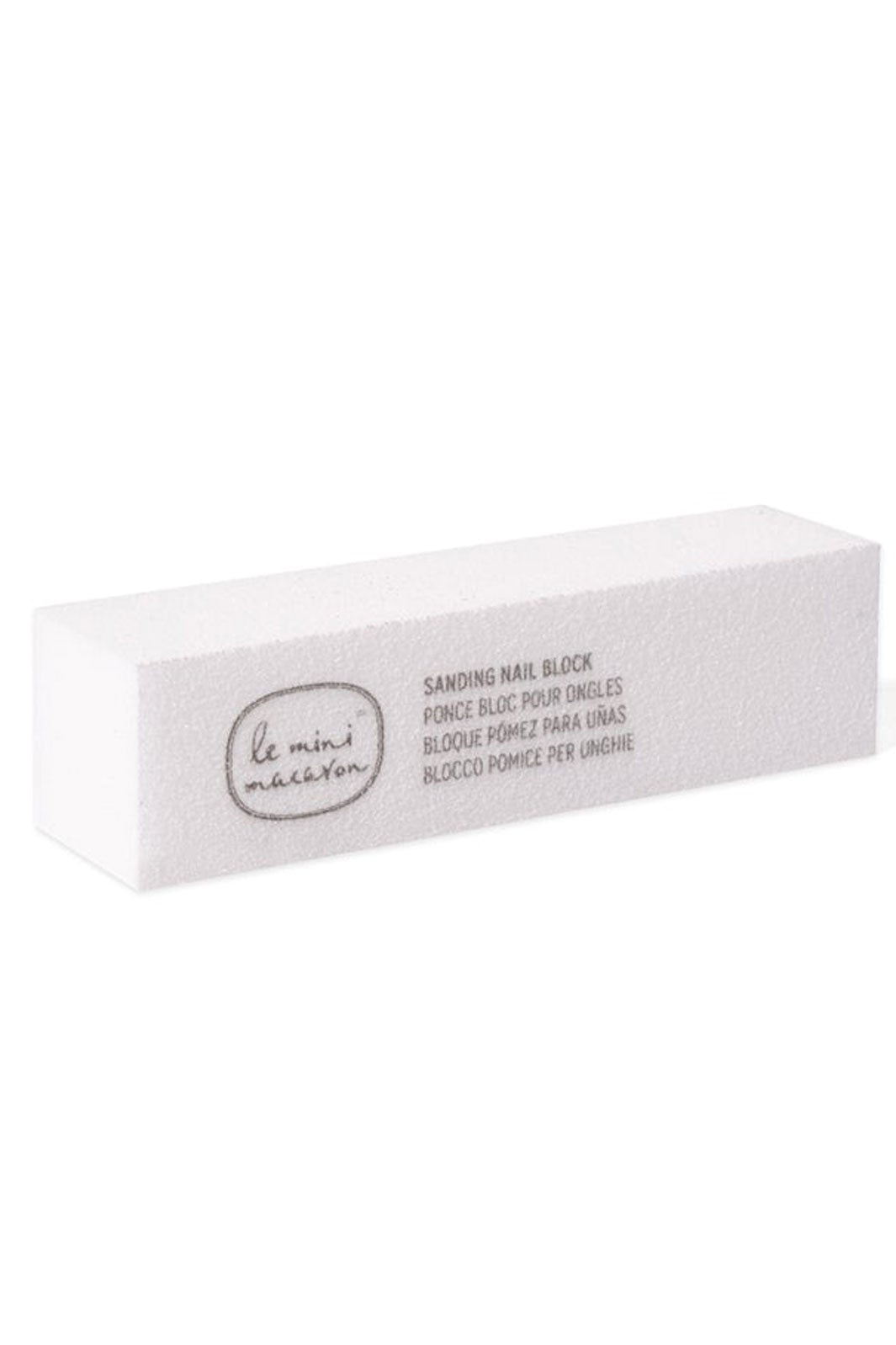 Le Mini Macaron Sanding Nail Block white